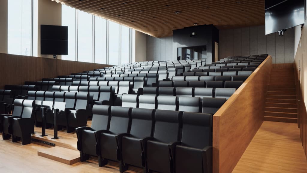 TBS Education Barcelona campus auditorium